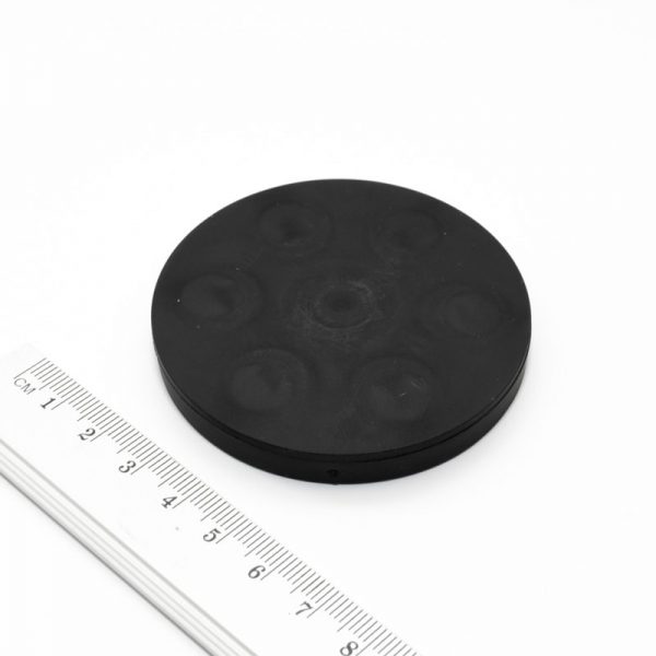 Magnet v pouzdře s vnitřním závitem 66x8,5 mm pogumovaný