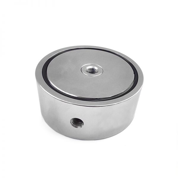 Magnet v pouzdře se závitem přes celý magnet 97x40 mm oboustranný