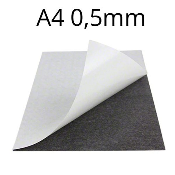 Samolepicí magnetická fólie 0,5 mm (A4)
