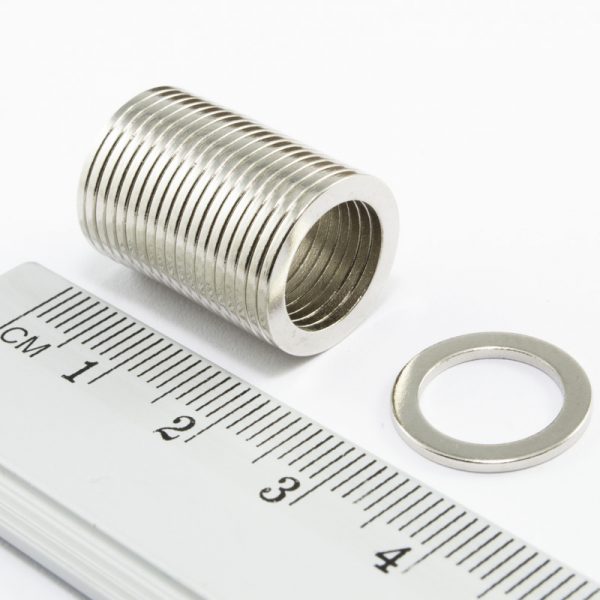 Neodymový magnet prsten 14-10x1 mm - N38