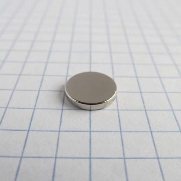 Neodymový magnet válec 10x1,5 mm - N38