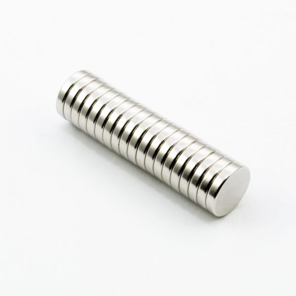 Neodymový magnet válec 10x2 mm - N38