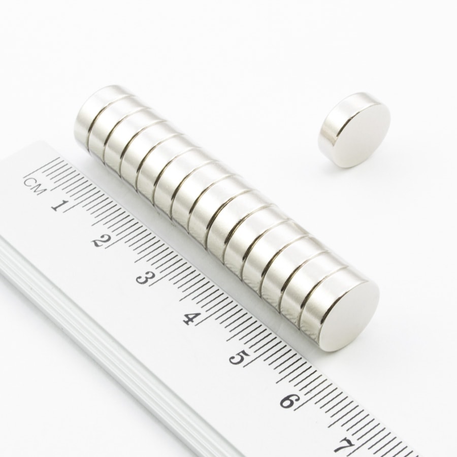 Neodymový magnet válec 12x4 mm - N38