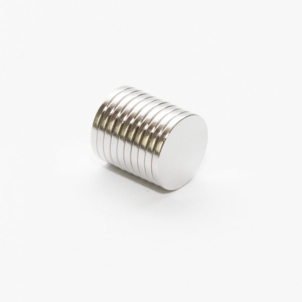 Neodymový magnet válec 14x1,5 mm Zn - N35