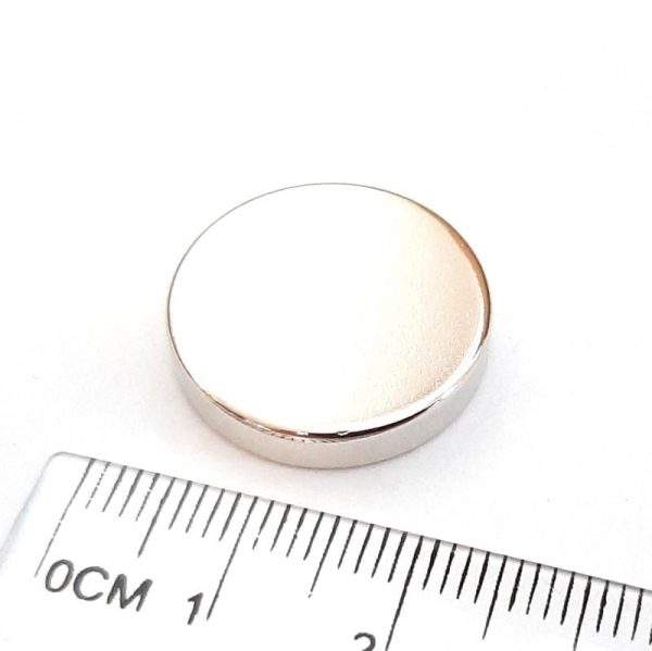 Neodymový magnet válec 20x4 mm - N38