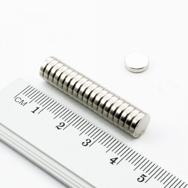 Neodymový magnet válec 8x2 mm - N38