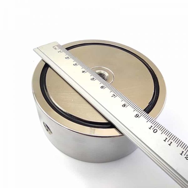 Magnet fishing set PREMIUM TRAVEL (oboustranný magnet 500 kg + hák + lano 30 metrů + přepravní box)