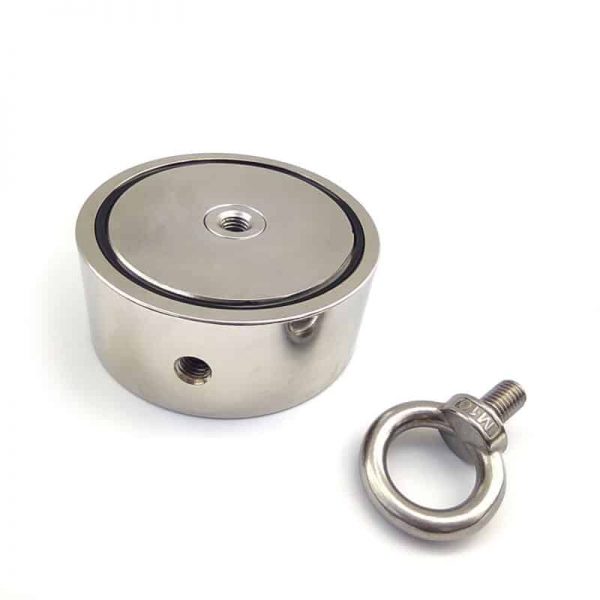 Magnet fishing set PREMIUM TRAVEL (oboustranný magnet 500 kg + hák + lano 30 metrů + přepravní box)