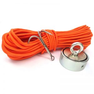 Magnet fishing set PREMIUM (oboustranný magnet 500 kg + hák + lano 30 metrů)