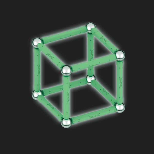 Magnetická stavebnice Geomag Glow recycled 25 dílů - svítí ve tmě
