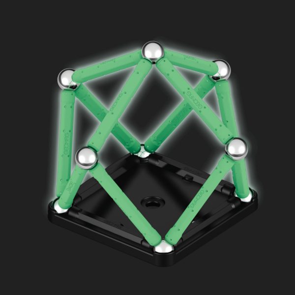 Magnetická stavebnice Geomag Glow recycled 25 dílů - svítí ve tmě