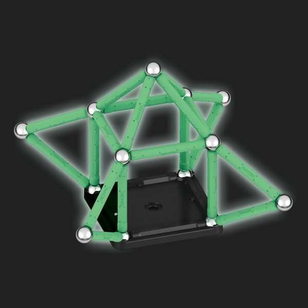 Magnetická stavebnice Geomag Glow recycled 42 dílů - svítí ve tmě