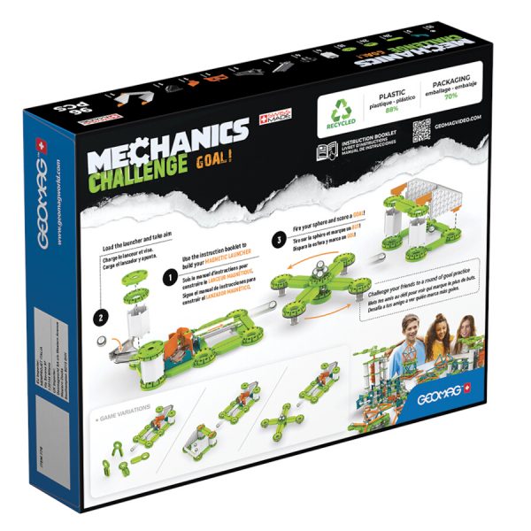 Magnetická stavebnice Geomag Mechanics Challenge 96 dílů - pohyblivé prvky