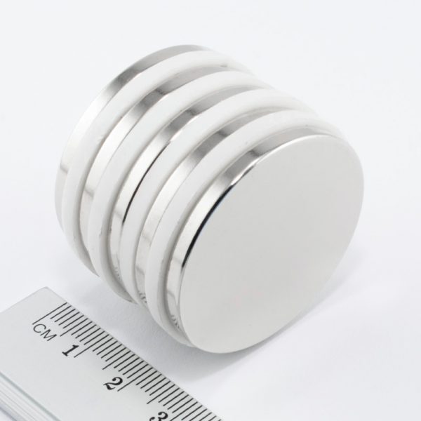 Neodymový magnet válec 38×3,5 mm – N38