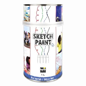 Sketchpaint popisovatelná barva na stenu bíla matná