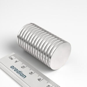 neodymový magnet válec 25x2 mm