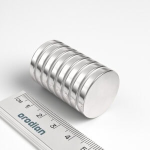 neodymový magnet válec 25x4 mm