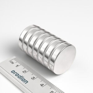 neodymový magnet válec 25x5 mm