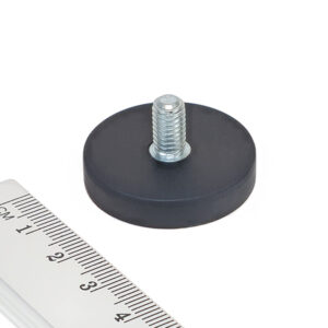 magnet pogumovaný s vnějším závitom