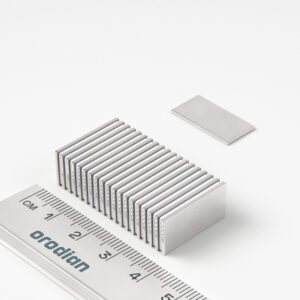 Neodymový magnet kvádr 20×10×1 mm - N38