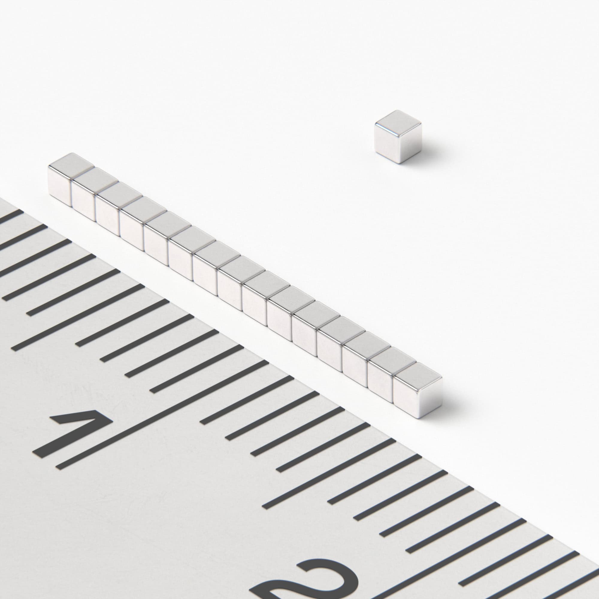 Neodymový magnet kostka 1×1×1 mm - N52