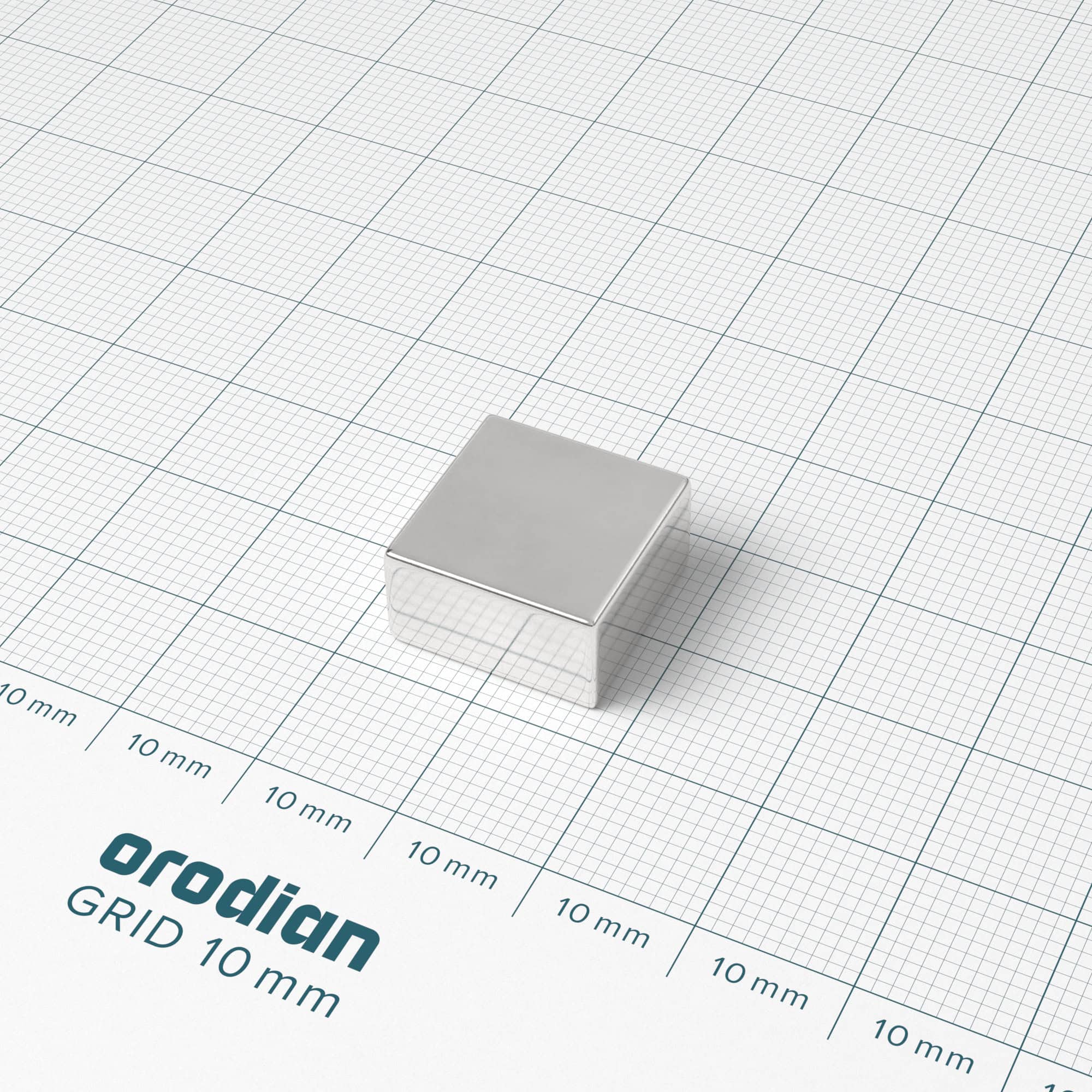 Neodymový magnet kvádr 15×15×8 mm - N38 - Obrázek 2