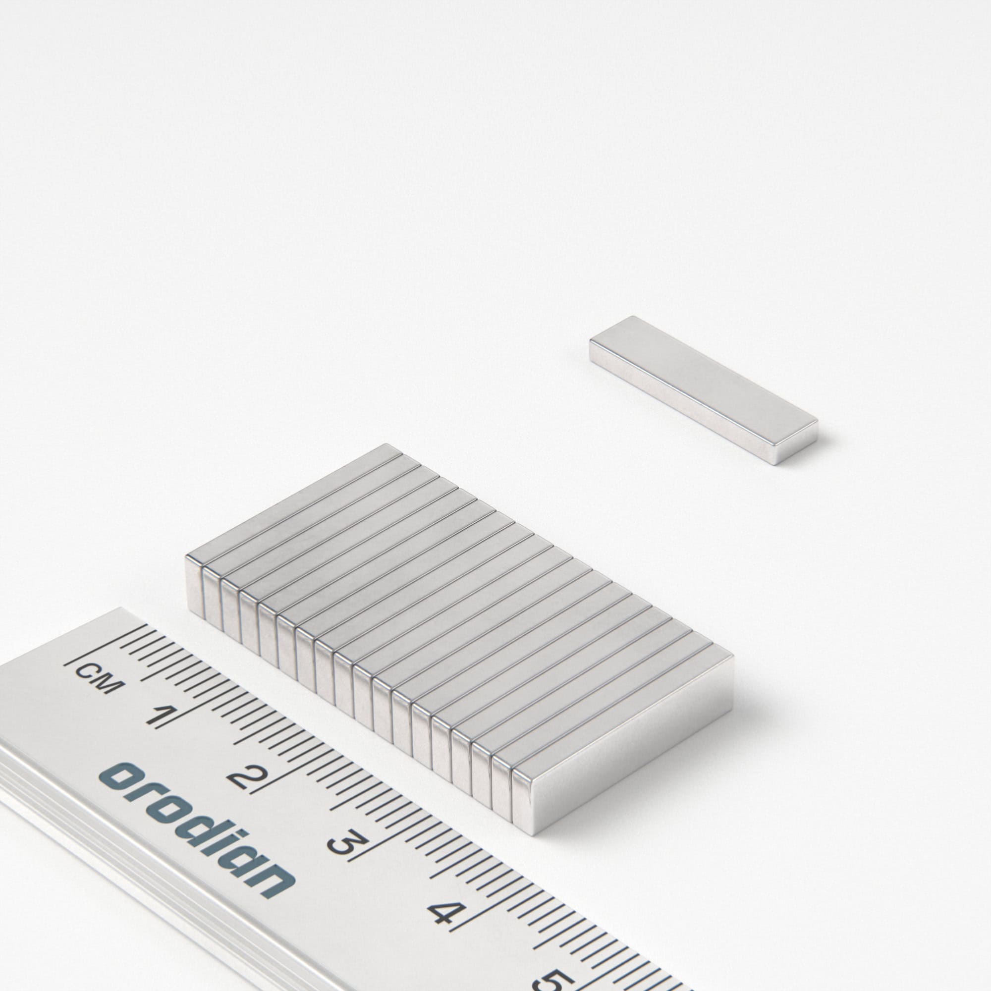 Neodymový magnet kvádr 20×5×2 mm - N38