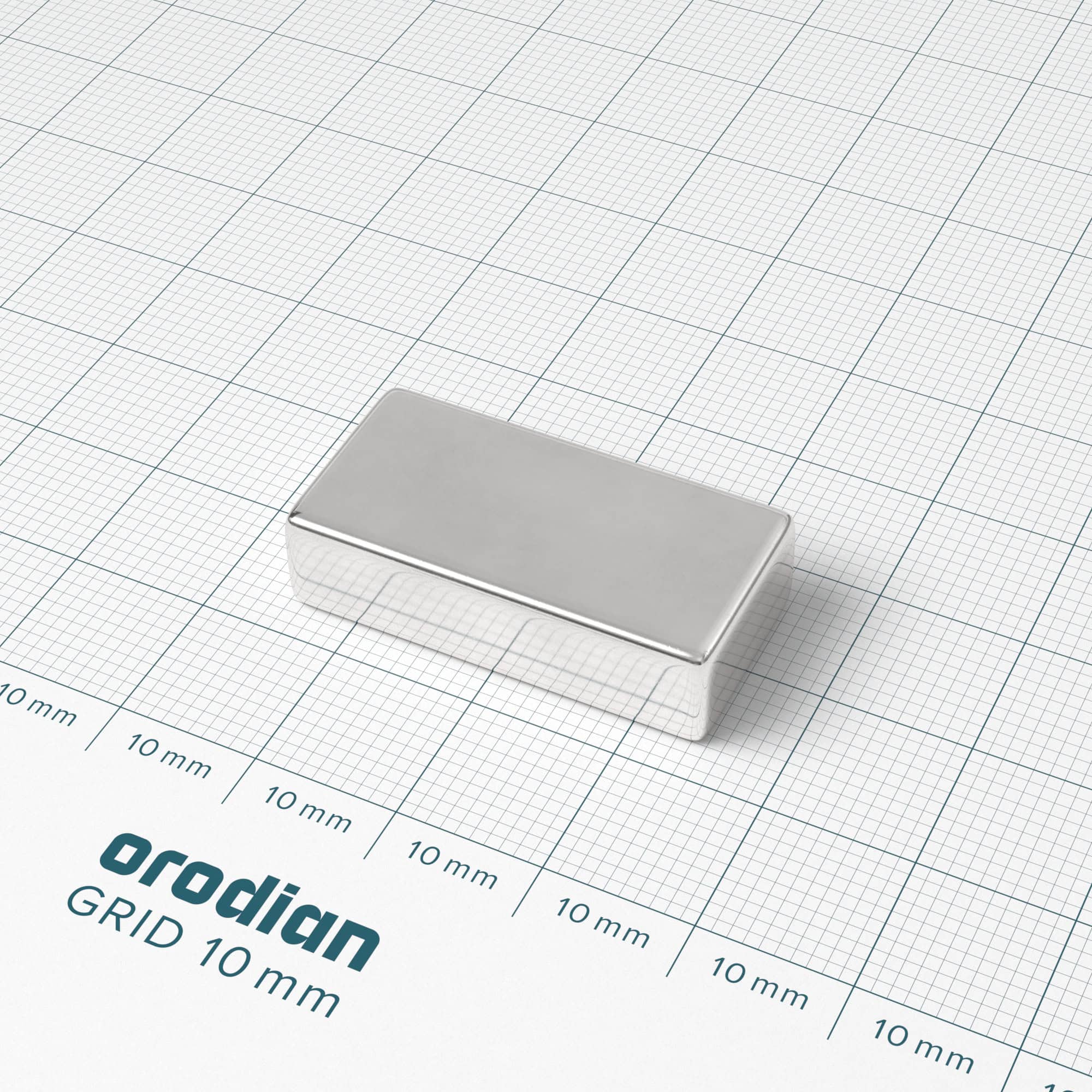 Neodymový magnet kvádr 30×15×8 mm - N38 - Obrázek 2