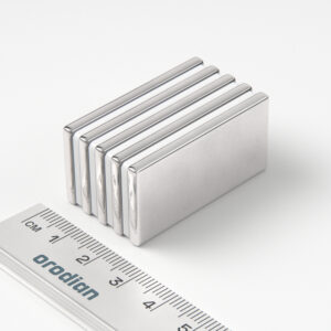 Neodymový magnet kvádr 40×20×3 mm - N38