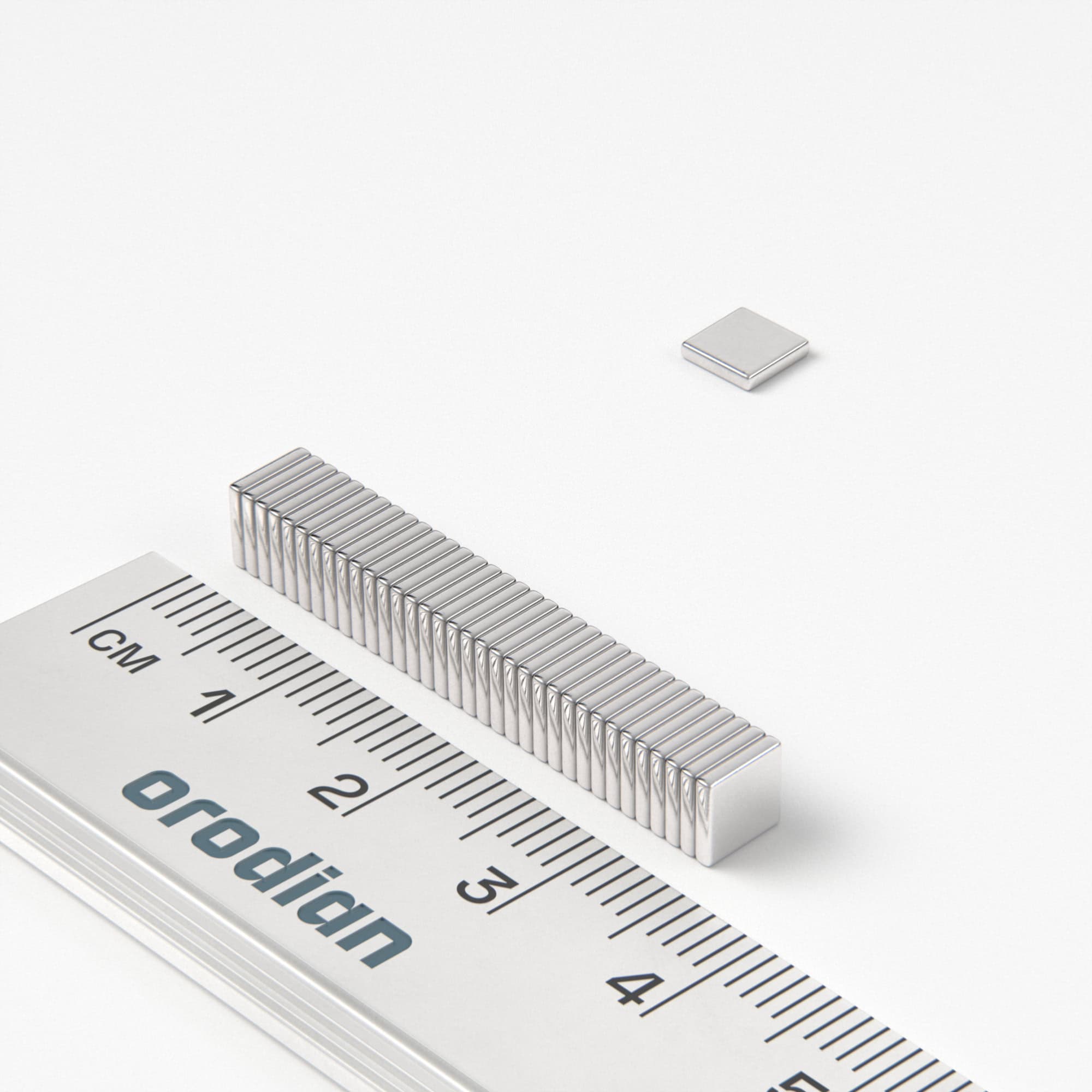 Neodymový magnet kvádr 5×5×1 mm - N38