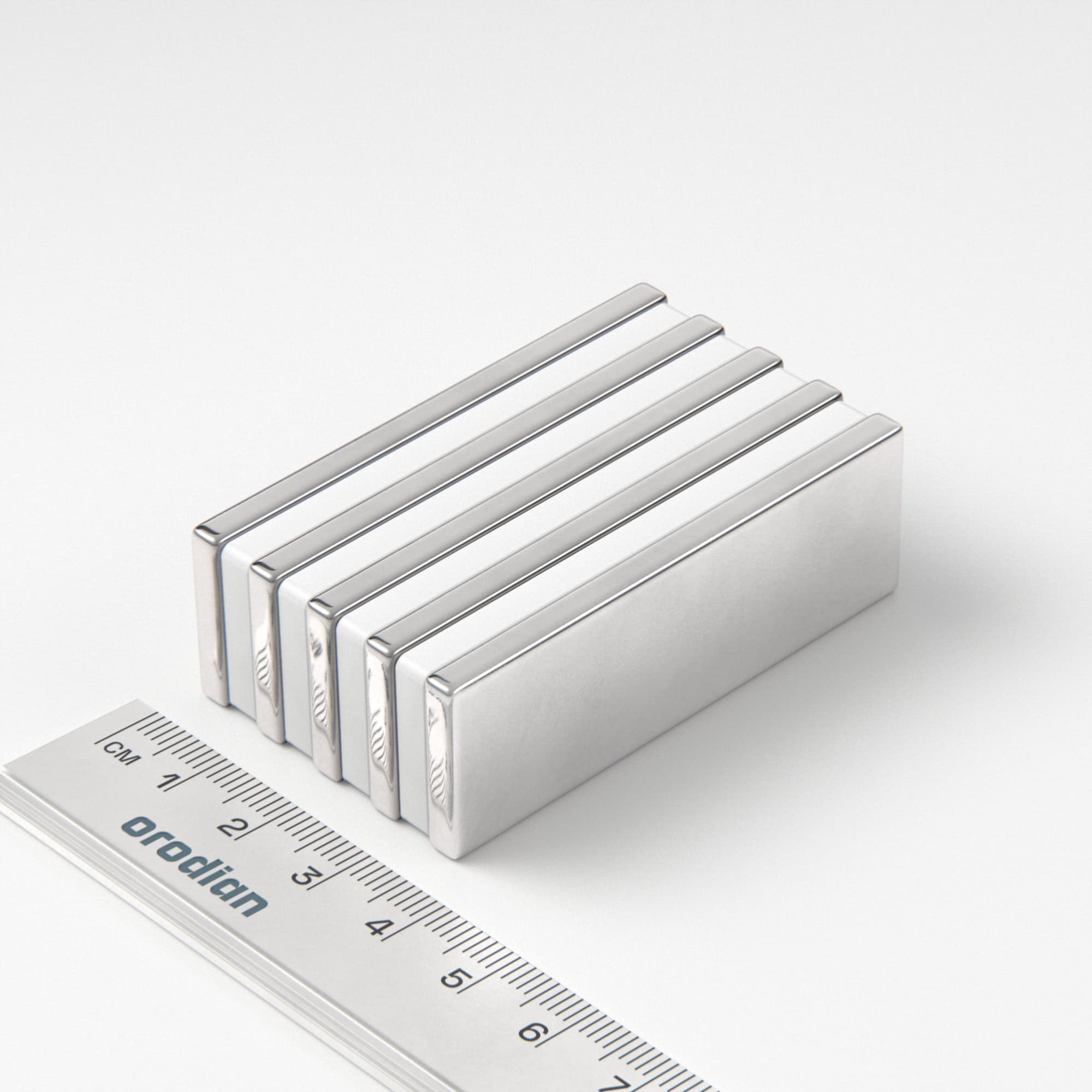 Neodymový magnet kvádr 60×20×4 mm - N38