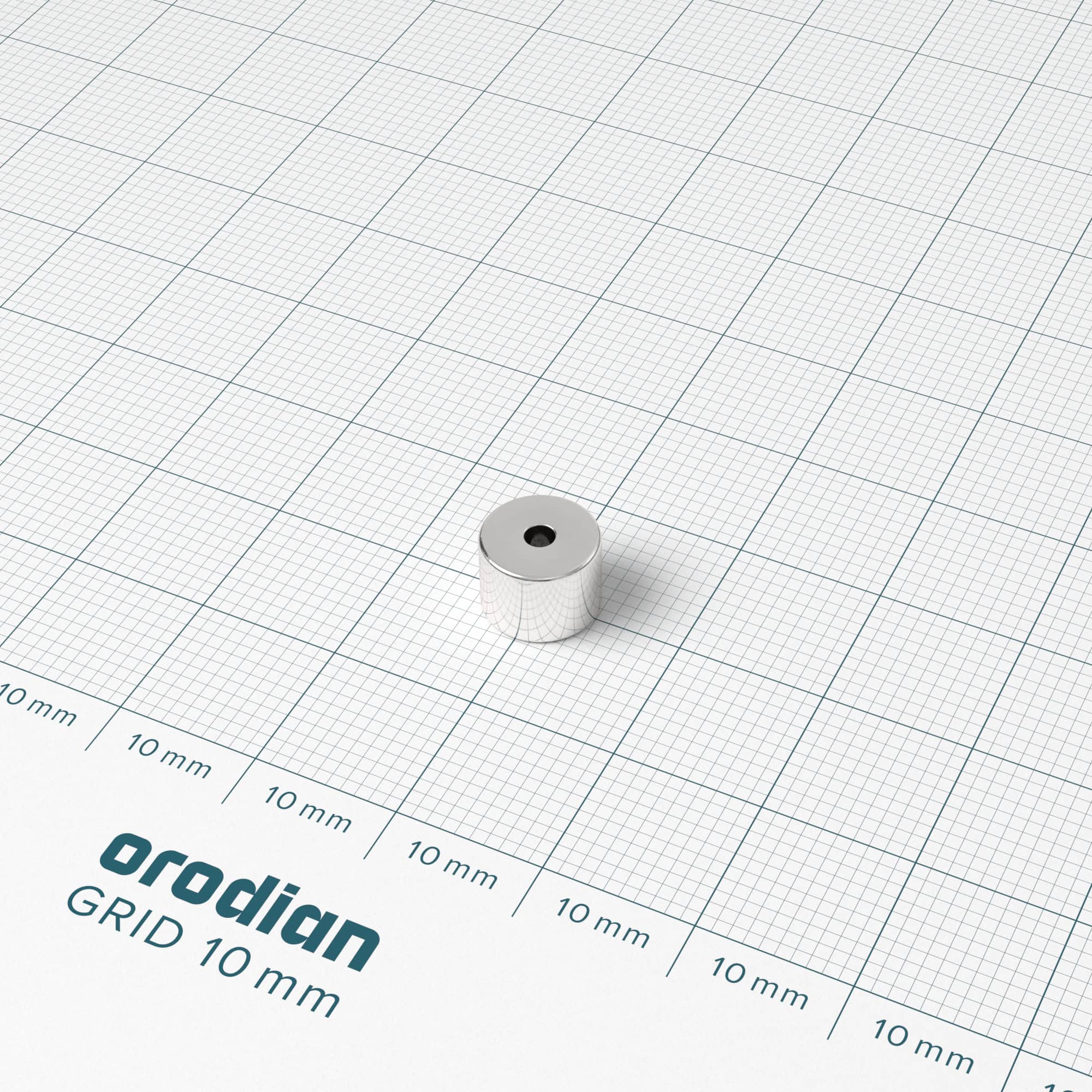 Neodymový magnet prsten 8-2×6 mm - N50 - Obrázek 2