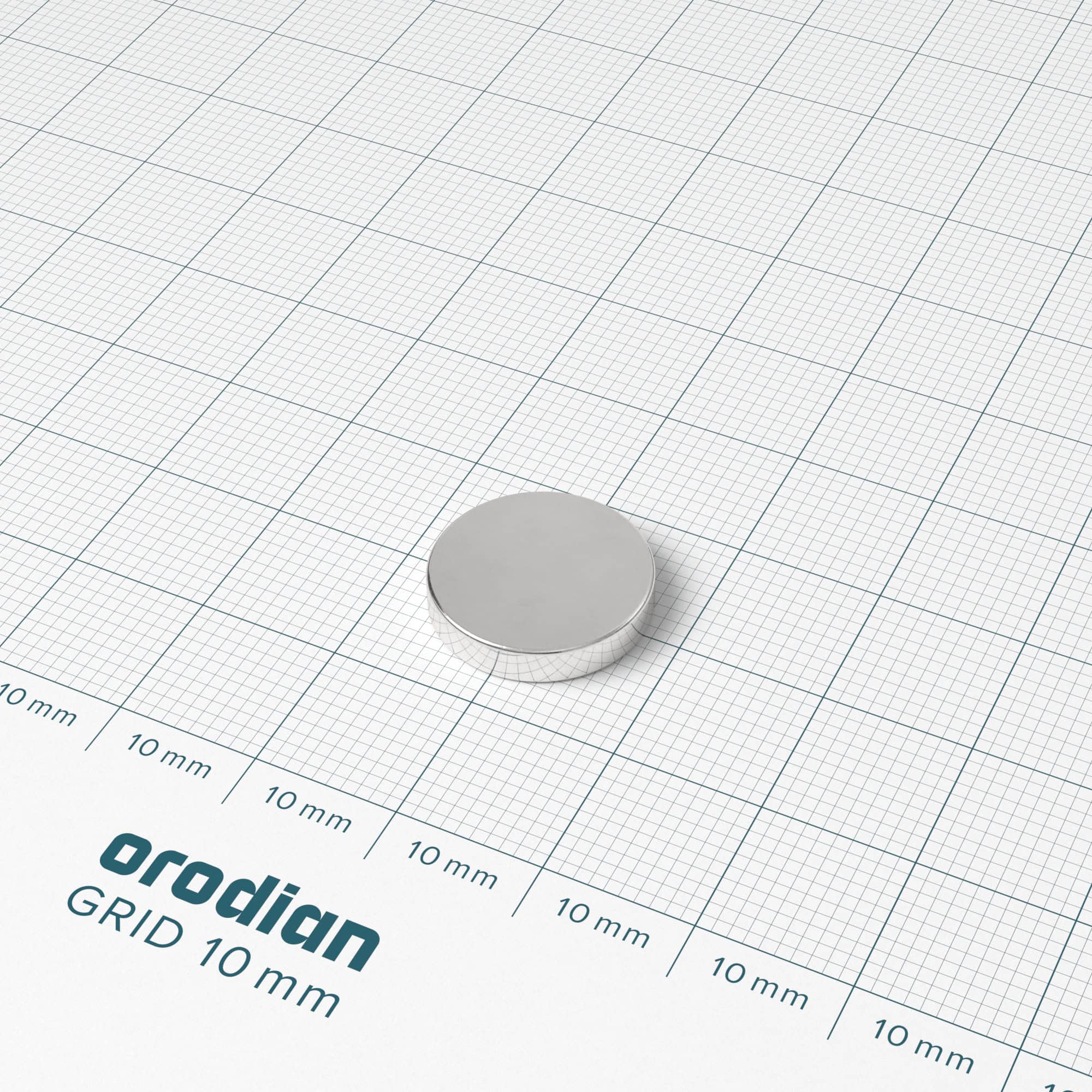 Neodymový magnet válec 15×3 mm - N38 - Obrázek 2