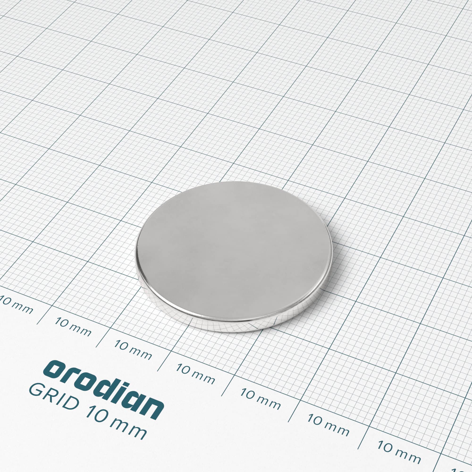 Neodymový magnet válec 30×3 mm - N38 - Obrázek 2