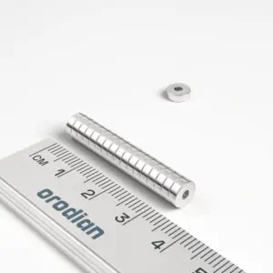 Neodymový magnet prsten 6-2×2 mm - N45