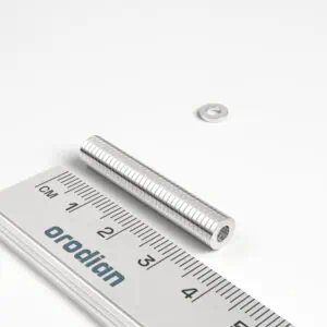 Neodymový magnet prsten 6-3×1 mm - N38