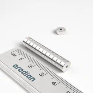 Neodymový magnet prsten 7-1,5×3 mm - N38