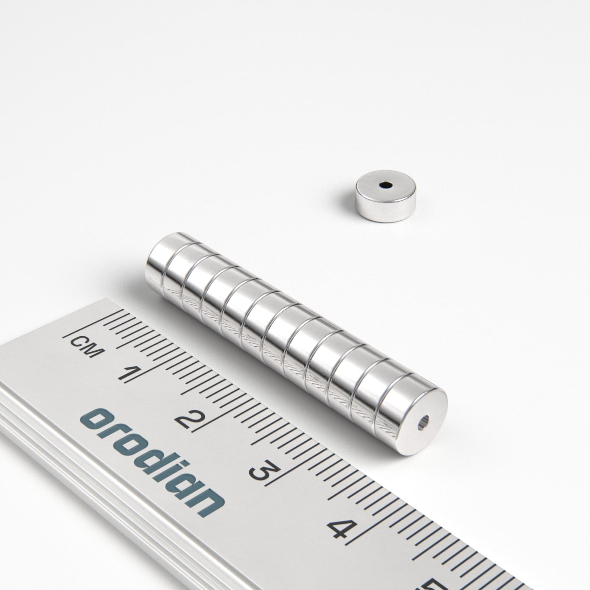 Neodymový magnet prsten 7-1,5×3 mm - N38