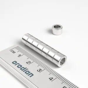 Neodymový magnet prsten 8-5×5 mm - N38