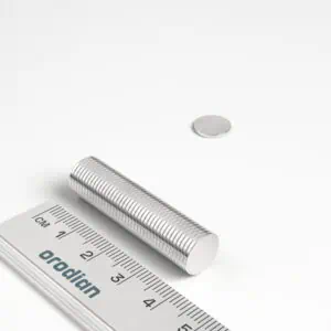 Neodymový magnet válec 10×1 mm - N38
