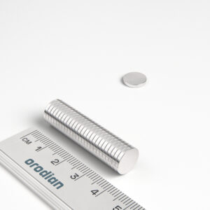 Neodymový magnet válec 10×1,5 mm - N38