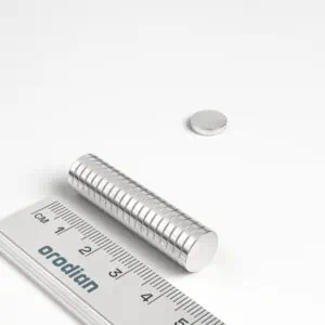 Neodymový magnet válec 10×2 mm - N38