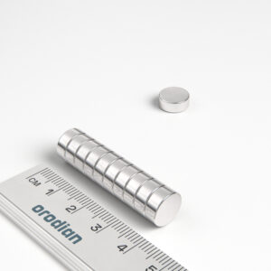 Neodymový magnet válec 10×4 mm - N38