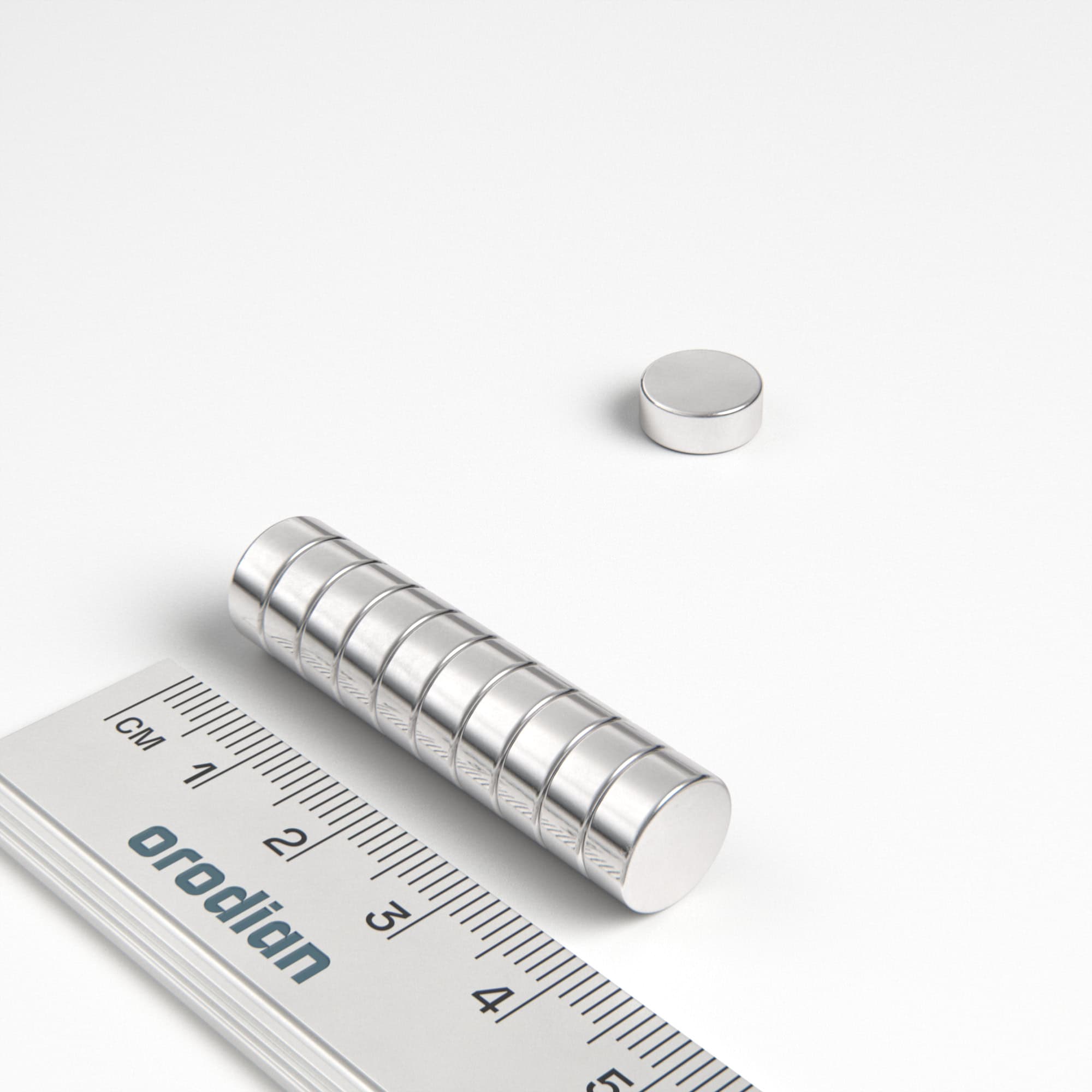 Neodymový magnet válec 10×4 mm - N38