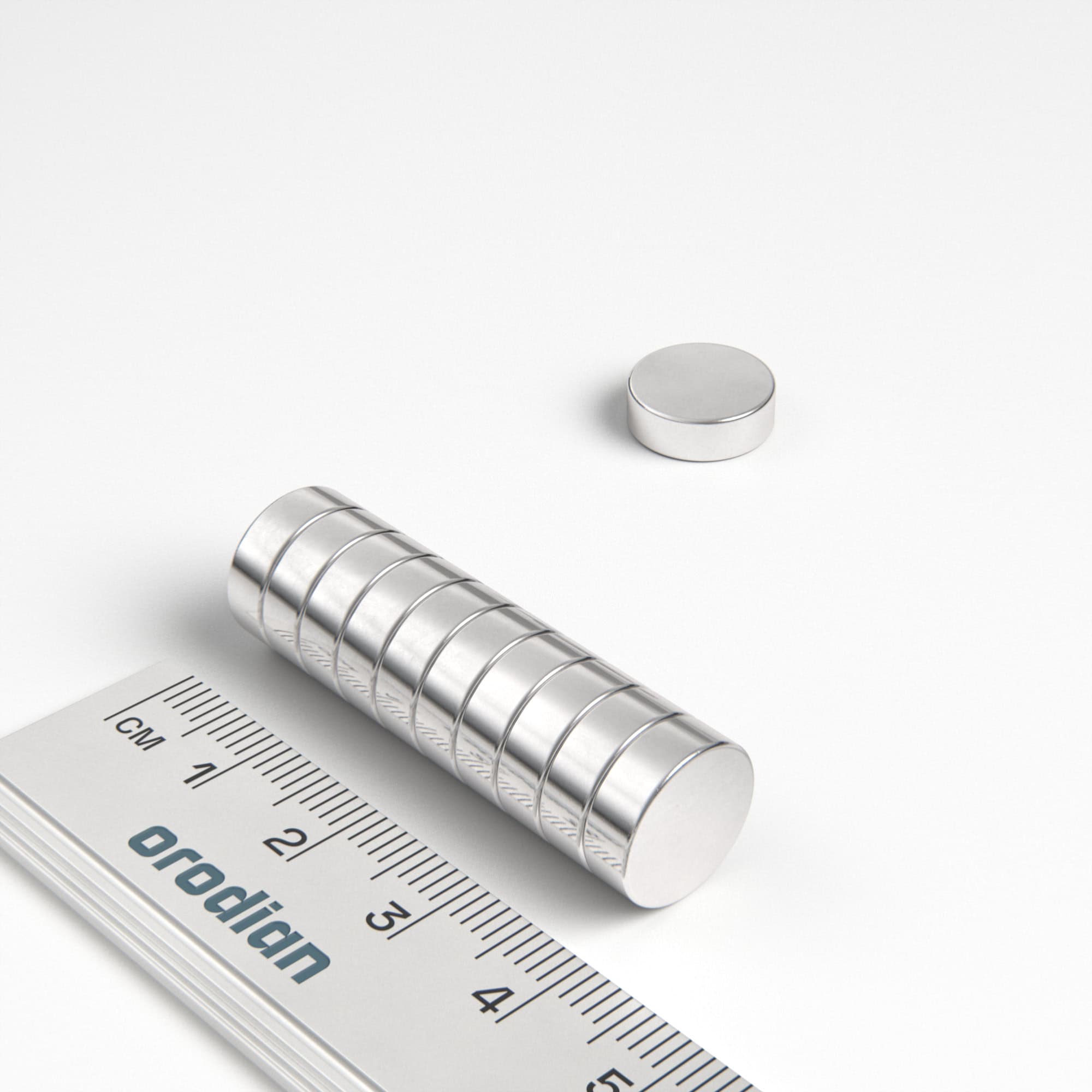 Neodymový magnet válec 12×4 mm - N38