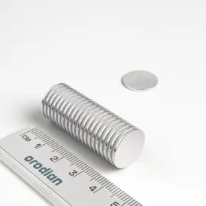 Neodymový magnet válec 15×1 mm - N38
