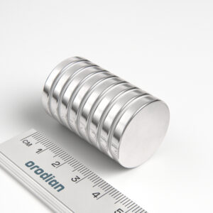 Neodymový magnet válec 25×4 mm - N38