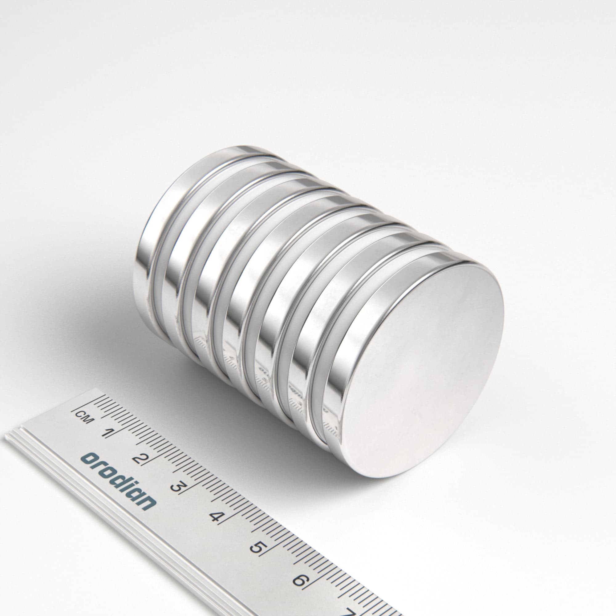 Neodymový magnet válec 40×5 mm - N38
