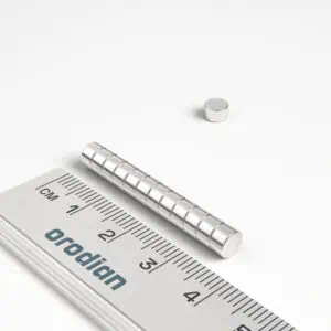 Neodymový magnet válec 5×3 mm - N38