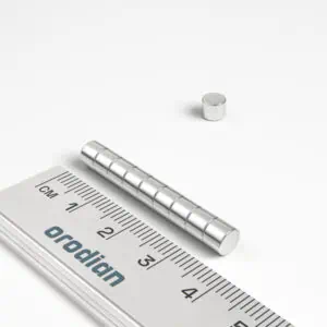 Neodymový magnet válec 5×4 mm - N38